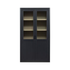 GUNNAR Vitrinskåp Svart