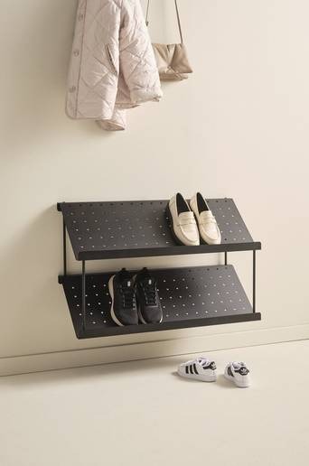 HARPER skohylla Svart