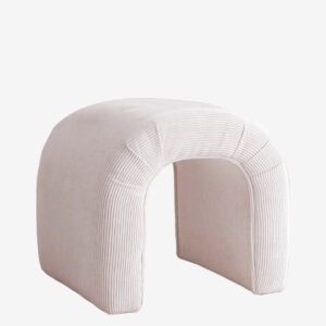 Hanah Home – Puff-Atlanta – Vit – Fotpallar & puffar – Från Homeroom