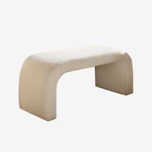 Hanah Home – Puff-Kiev – Vit – Fotpallar & puffar – Från Homeroom