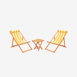 Hanah Home – Trädgårdsbord & stolar Set (3 delar) Solero – Flerfärgad – Loungemöbler – Från Homeroom