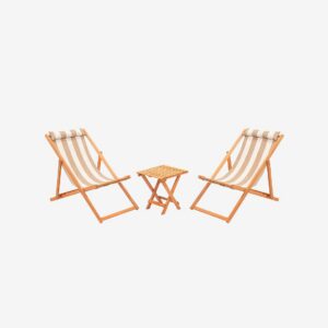 Hanah Home – Trädgårdsbord & stolar Set (3 delar) Solero – Flerfärgad – Loungemöbler – Från Homeroom