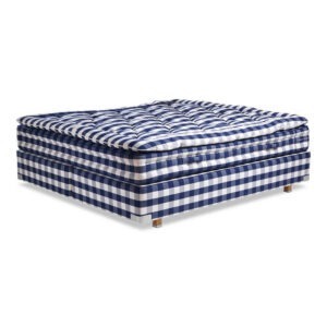 Hästens 2000T Kontinentalsäng 90×200 Blue Check