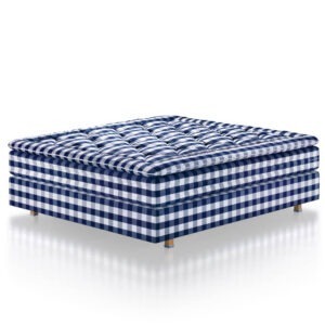Hästens Herlewing Kontinentalsäng 210×210 Blue Check