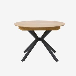 Håum – Cosmos Matbord Ø120-170 Cm – Svart – Matbord – Från Homeroom