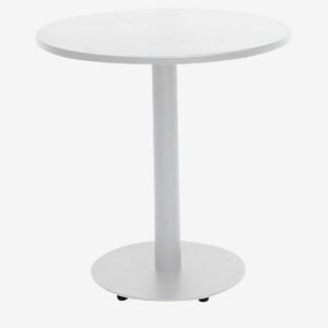 Hillerstorp – Bord Näsby Ø70 cm – Vit – Matbord utomhus – Från Homeroom