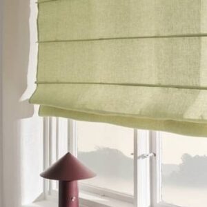 JONIE hissgardin i linne Grön