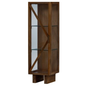 KELLA Vitrinskåp 1-dörr Brun