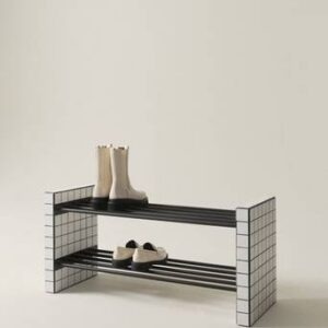 KERREVILLE skohylla Vit/svart