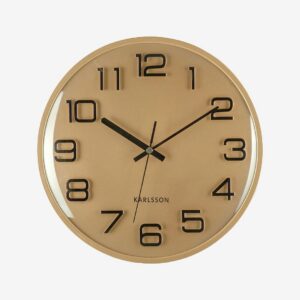 Karlsson – Vägg Klocka 3D Numbers – Guld – Väggklockor & bordsur – Från Homeroom