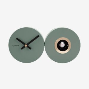 Karlsson – Väggklocka Duo Cuckoo – Grön – Väggklockor & bordsur – Från Homeroom
