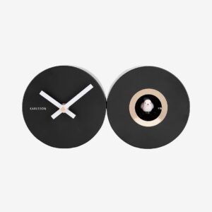 Karlsson – Väggklocka Duo Cuckoo – Svart – Väggklockor & bordsur – Från Homeroom