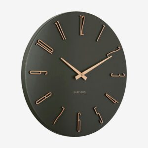 Karlsson – Väggklocka Esmerado – Grön – Väggklockor & bordsur – Från Homeroom