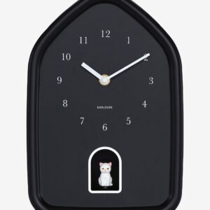 Karlsson – Väggklocka Modern Kitty – Svart – Väggklockor & bordsur – Från Homeroom