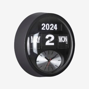 Karlsson – Väggklocka Round Flip – Svart – Väggklockor & bordsur – Från Homeroom