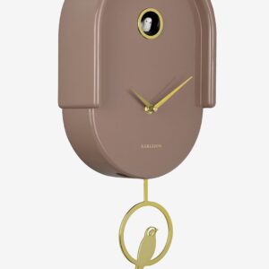 Karlsson – Väggklocka Tweet – Brun – Väggklockor & bordsur – Från Homeroom
