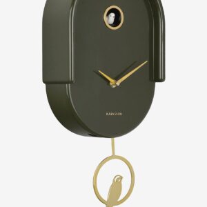 Karlsson – Väggklocka Tweet – Grön – Väggklockor & bordsur – Från Homeroom
