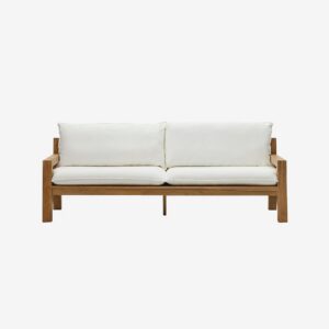 Kave Home – 3-sits soffa för utomhusbruk – forcanera – Vit – Utesoffor & bänkar – Från Homeroom