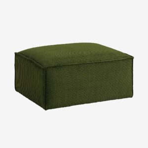 Kave Home – Fotpall Blok – Grön – Fotpallar & puffar – Från Homeroom