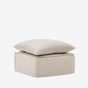 Kave Home – Sittpuff – anarela – Beige – Fotpallar & puffar – Från Homeroom