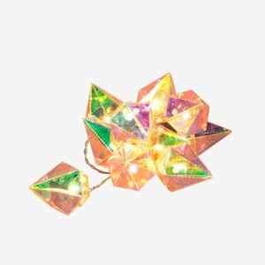 Konstsmide – Diamanter 10 LED B/O timer – Flerfärgad – Ljusslingor – Från Homeroom