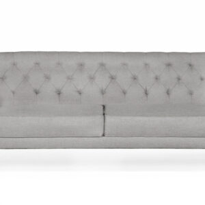 LEEDS Bäddsoffa Chesterfield Ljusgrå