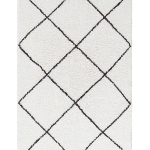 LOVI badrumsmatta Naturvit/svart