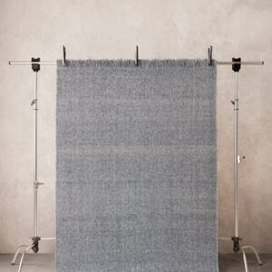 MONTUNA slätvävd matta Mörkgrå