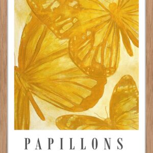 Malerifabrikken – Fin Art Board / Papillions / Ekram – Gul – Tavlor – Från Homeroom