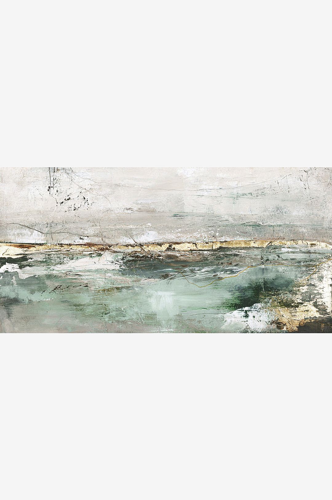 Malerifabrikken – Low Limit Green / Blandad målning / 140 X70 cm – Grön – Tavlor – Från Homeroom