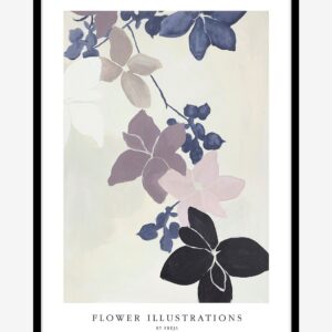 Malerifabrikken – Tavla The scent of flower, Svart ram – Flerfärgad – Tavlor – Från Homeroom