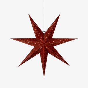 Markslöjd – EMBLA Pendel Stjärna 75cm Sammet – Brun – Adventsstjärnor – Från Homeroom