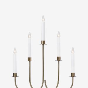 Markslöjd – Ljusstake Soro 5L – Mässing – Adventsljusstakar – Från Homeroom