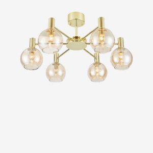 Markslöjd – Taklampa Ambra 6L – Orange – Takpendlar – Från Homeroom