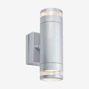 Markslöjd – Vägglampa Luno 2L – Silver – Fasadbelysning – Från Homeroom