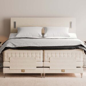 Mattsons Beds Lotus Ställbar Säng 160×210 Magdalena Off White