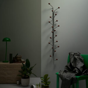 Maze Bill Vertical Klädhängare 22.5×12.5×115 Black / Dark Stained Ash