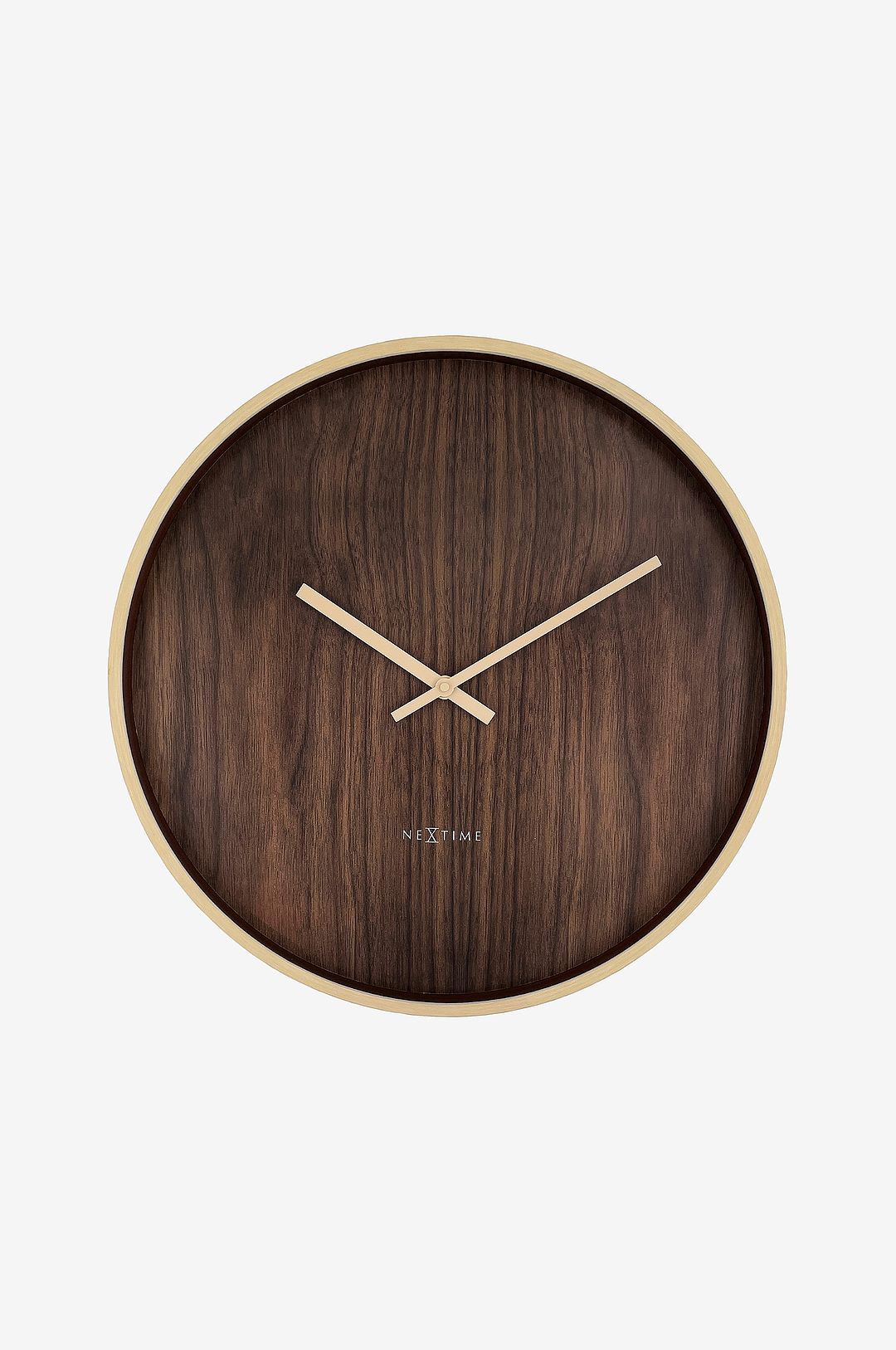 NeXtime - Väggklocka Oslo Large 50cm - Brun - Väggklockor & bordsur - Från Homeroom