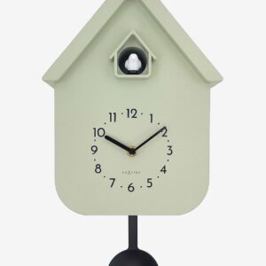 NeXtime – Väggklocka Twitter 21,5×41,5 cm – Grön – Väggklockor & bordsur – Från Homeroom