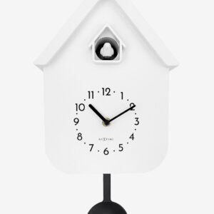 NeXtime – Väggklocka Twitter 21,5×41,5 cm – Vit – Väggklockor & bordsur – Från Homeroom