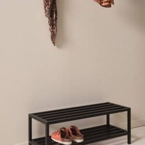 PRESTON skohylla Svart