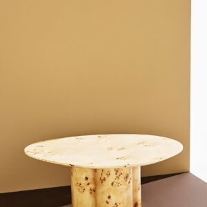 Pastill – Remi soffbord högblank poppelrot 78×61 cm – Brun – Soffbord – Från Homeroom