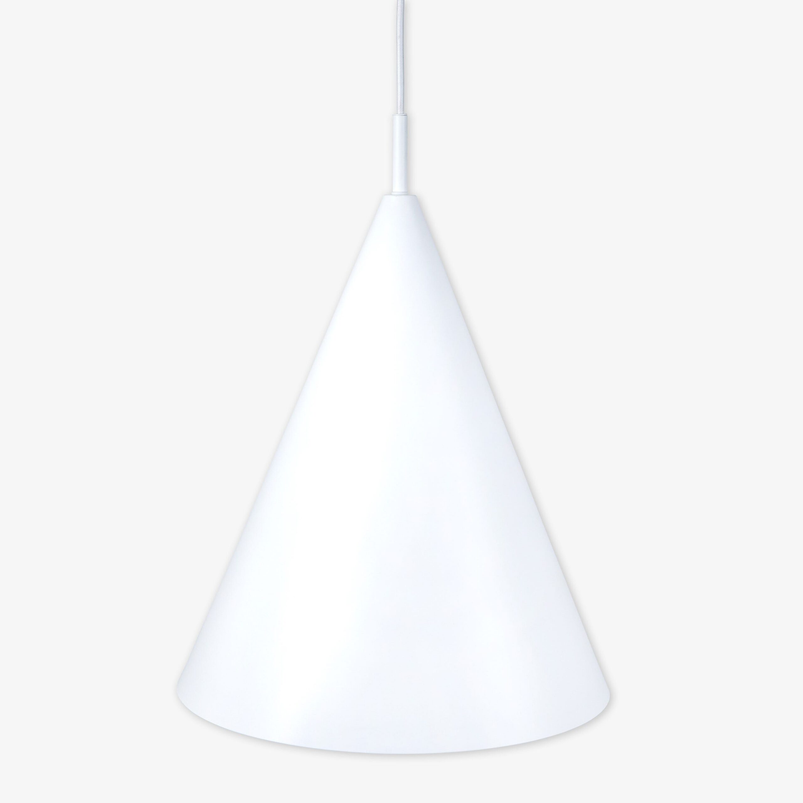 Pendellampa Kon 35cm Vit