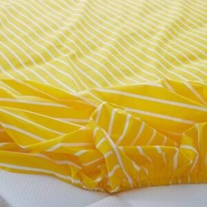 SIMA dra-på-lakan ekologisk Gul/vit