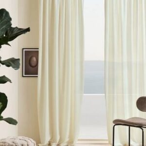 SIMONE multifunktionsgardin 2-pack Cremevit