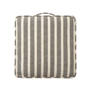 Sittdyna Box Bill 40x40x6cm svart/vit