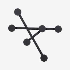 Spinder Design – Klädhängare Bottoni 1 – Svart – Krokar – Från Homeroom