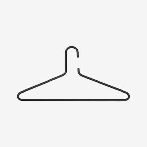 Spinder Design – Klädhängare (set om 3 st) Senza 6 – Svart – Klädförvaring – Från Homeroom