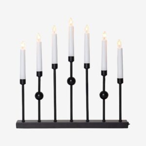 Star Trading – Ljusstake Gustavo 37cm – Svart – Adventsljusstakar – Från Homeroom