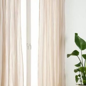 TEA multifunktionsgardin 2-pack Ljusbeige